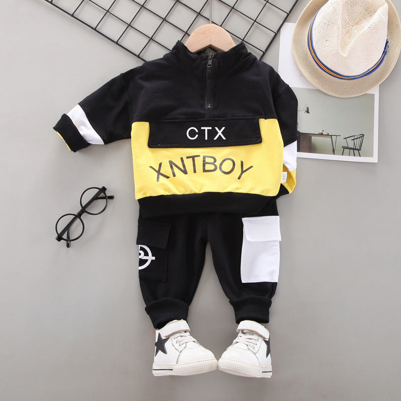 Two-piece Children's Spring And Autumn Casual Sportswear