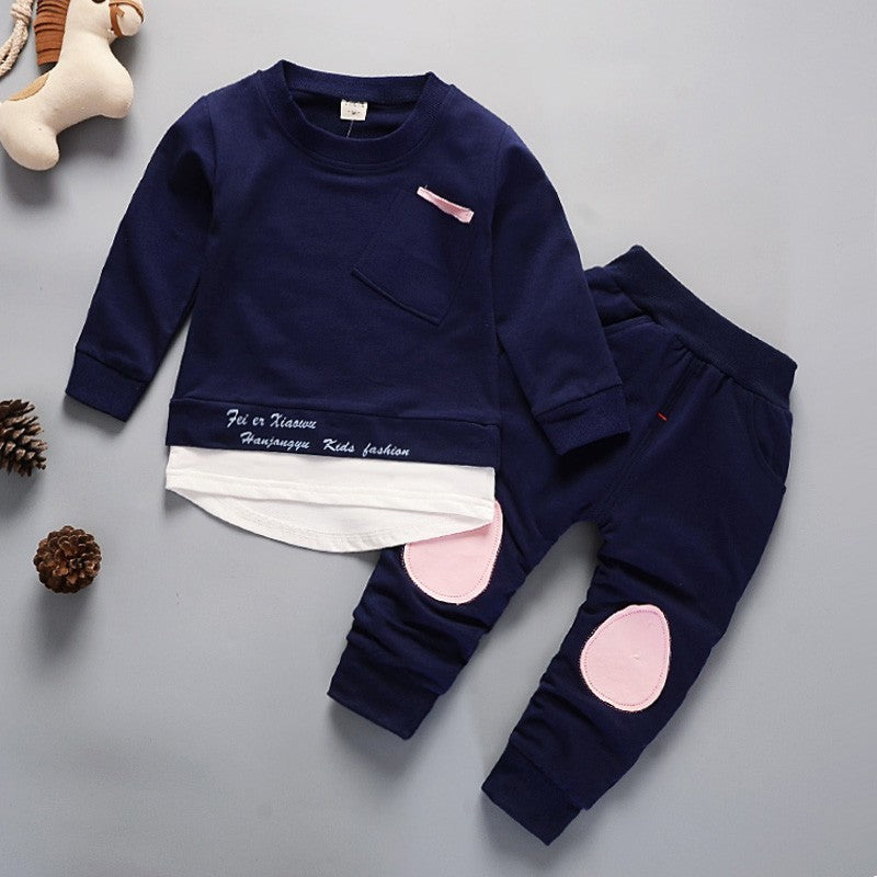 Two-piece Children's Spring And Autumn Casual Sportswear