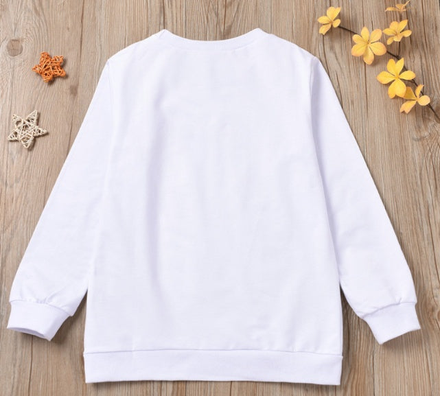 Spring Autumn Mom and Me Family Matching Sweatshirt Baby Girls Letter Print Long Sleeve Pullover Top Hoodie Clothes