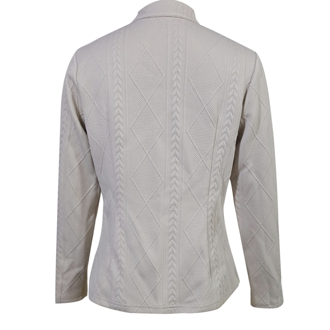 Ladies' Solid Color Autumn And Winter Elegant Casual Jacket Button Jacket