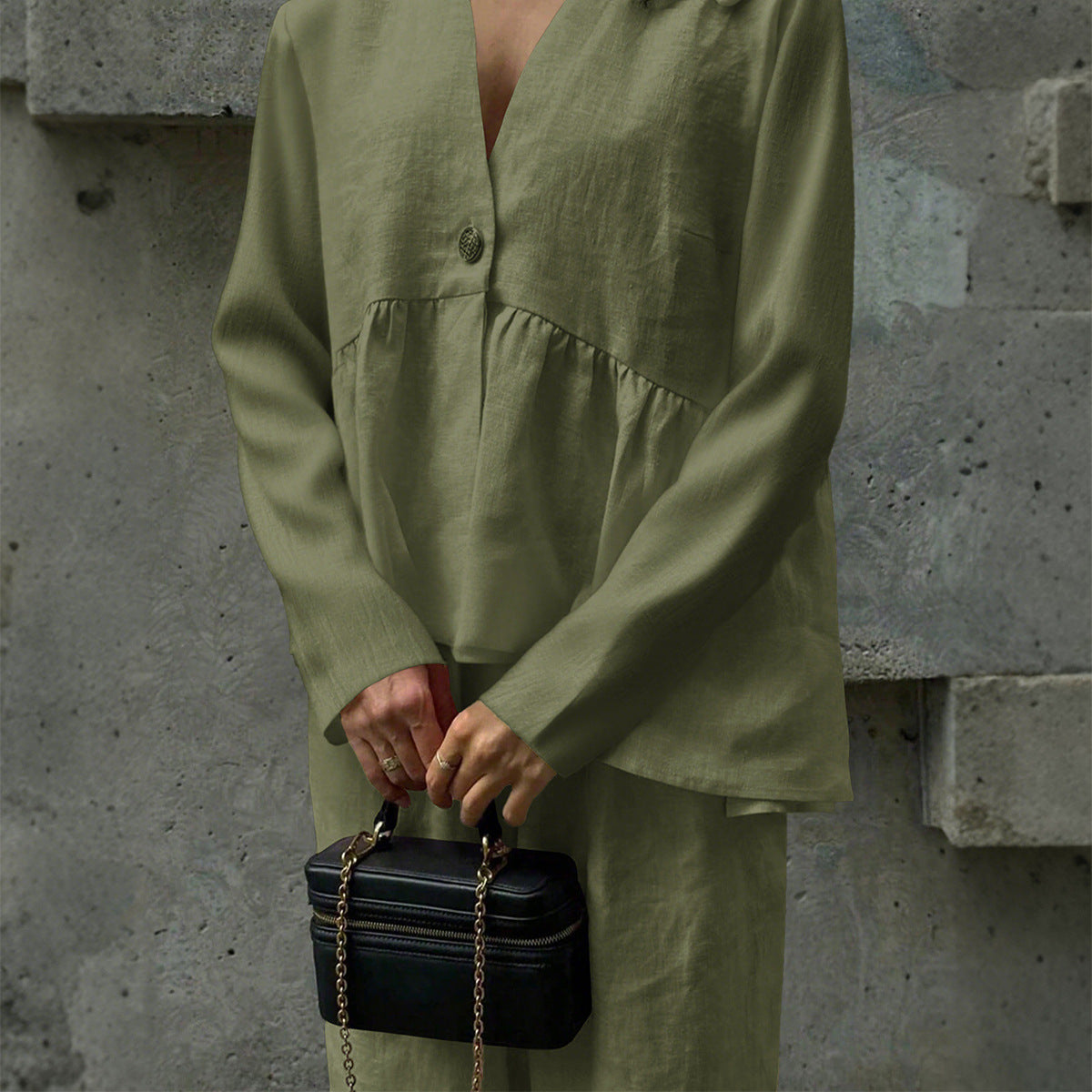T-shirt Straight-leg Pants Two-piece Suit Women's Clothing